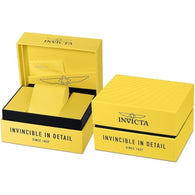 Invicta Men's Watch S1 Rally Quartz Chronograph Yellow Silicone Strap 43.5mm