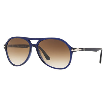 Persol PO3194S - 107451 Sunglasses Blue w/ Clear Gradient Brown Lens 59mm