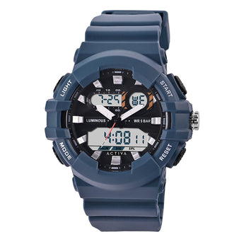 Activa Pixel X Invicta Digital Men's Watch illuminate analog - 50mm. Blue