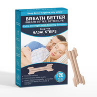 120 BREATH BETTER Large Tan Nasal Strips, Extra Strength Anti Snoring Solution