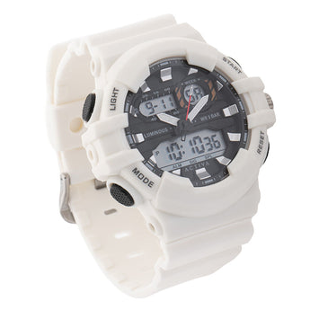 Activa Pixel X Invicta Digital Men's Watch Luminous ,Light analog - 50mm. White