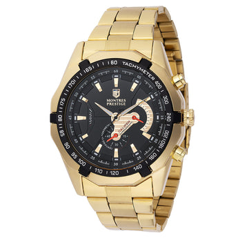 Invicta X Montres Prestige Men's Gold/Black Watch 46mm MPW-0100 New!