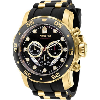 Invicta Pro Diver SCUBA Men's 48mm Gold Dial Stainless Chronograph Watch 37228