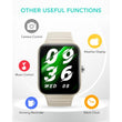 Smart Watch with Alexa Built-in Answer/Make Calls Fitness H.Rate - Cyber beige