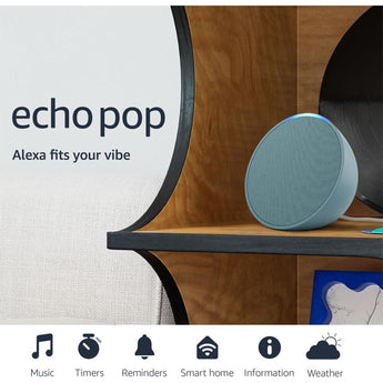 Amazon Echo Pop Smart Speaker Latest 2024 Alexa Full sound New Sealed Teal