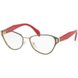 Prada VPR58U EFX-1O1 Female Cat Eye Glasses Frames Grey/Pink 53mm