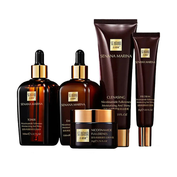 Fullerene Nicotinamide Skin Care Set Moisturizing Hydrating Face Shrink Pore