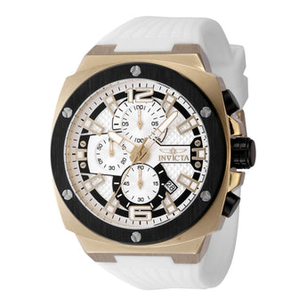 Invicta Racing Turbo Men's 47mm Watch White Dial, Silicone Band, 100M WR