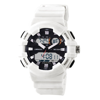 Activa Pixel X Invicta Digital Men's Watch Luminous ,Light analog - 50mm. White