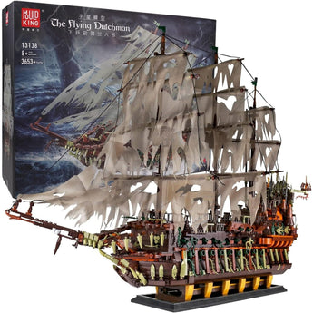 Pirate Ship Building Brick Flying Dutchman Boat Ship Model Kit Block Toy Set NEW