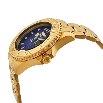 Invicta Pro Diver Automatic Blue Dial Yellow Gold-Tone Men’s Watch