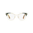 PRADA PR61T VAY-1O1 Pale Gold/Blue Eyeglasses New Authentic 52-18-135