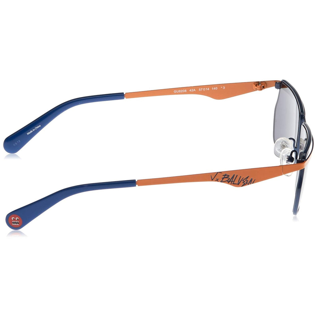 Guess GU8208 42A Blue Orange Metal Sunglasses Frame 57-14-140 Guess X ...