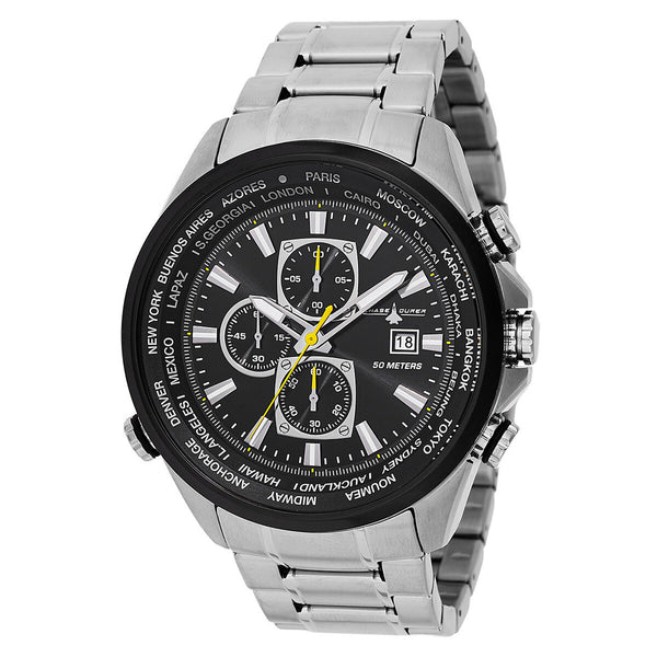 Chase Durer Men's 50mm Pilots Watch Chronograph