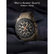 Invicta Men's Aviator Analog Quartz Chronograph Watch 50MM Case Gold Black Dial