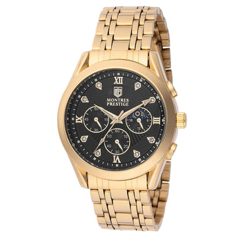 Invicta X Montres Prestige Men's Gold/Black Watch 46mm MPW-0062 New!