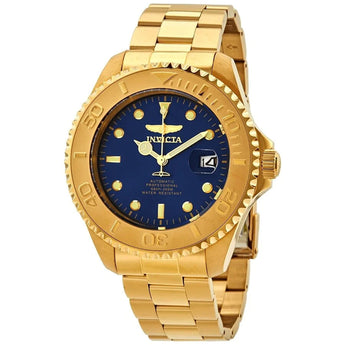 Invicta Pro Diver Automatic Blue Dial Yellow Gold-Tone Men’s Watch