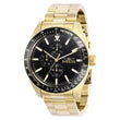 Invicta Men's Aviator Quartz Black Dial Gold-Tone Stainless Steel Watch