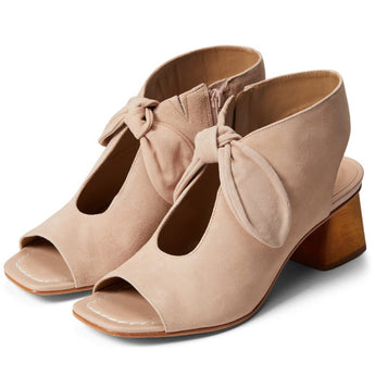 Bernardo Lizzie Women's Sandals Block Heel Blush Suede 8.5 M