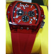 Invicta Men's Watch S1 Rally 47mm Quartz Chronograph Red Silicone Strap Date