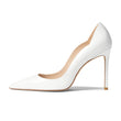 Stuart Weitzman Womens Stuart 100 Scallop Pump White 8.5 B