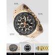 Invicta Men's Aviator Analog Quartz Chronograph Watch 50MM Case Gold Black Dial