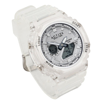Activa Recon X Invicta Digital Unisex Watch - 45.5mm, Transparent, White