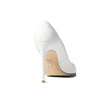 Stuart Weitzman Womens Stuart 100 Scallop Pump White 8.5 B