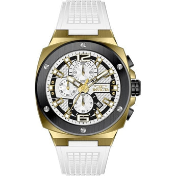 Invicta Racing Turbo Men's 47mm Watch White Dial, Silicone Band, 100M WR