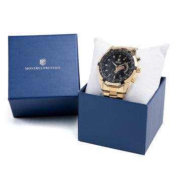 Invicta X Montres Prestige Men's Gold/Black Watch 46mm MPW-0100 New!