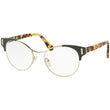 PRADA PR61T VAY-1O1 Pale Gold/Blue Eyeglasses New Authentic 52-18-135