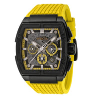 Invicta Men's Watch S1 Rally Quartz Chronograph Yellow Silicone Strap 43.5mm