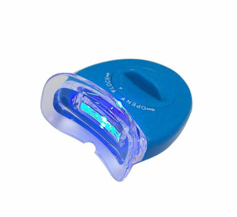 100 Pcs LED Blue White Mouth Teeth Bleaching Whitening Light with Batteries