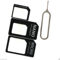 Nano SIM Card Adapter Converter to Micro Standard Set For any phone with sim 10X