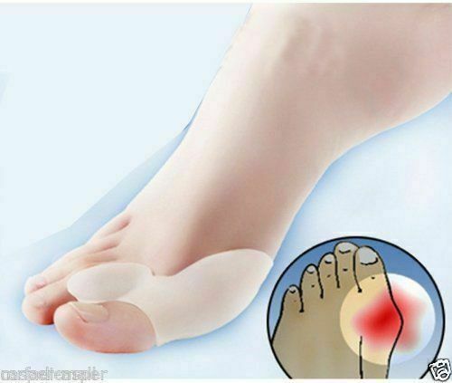 4 Pcs Unisex Foot Care Aid Ease Pain Relief Big Toe Bunion Spreader Silicone Gel.