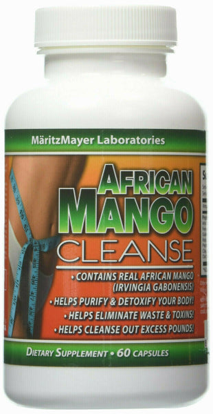 Unisex Pure African Mango Weight Loss Aid Natural Detox Formula Colon Cleanse.