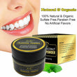 Venicare Organic Coconut Activated Charcoal Natural Teeth Whitening Powder 59 ml.