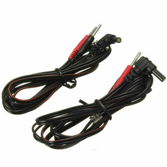 4 Pcs Reusable Black Electrode Lead Wires for Intensity 10 Tens 2500 3000 EMS.