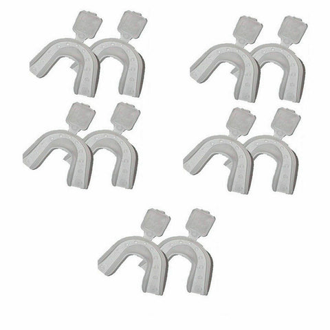 10 Pcs Thermoforming Tooth Bleach Dual Molding Mouth Trays Teeth Whitening Kit.