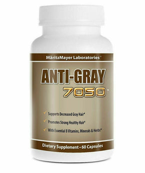 2 Pack Anti Gray 7050 Hair Saw Palmetto Catalase Max Strength Dietary Supplement