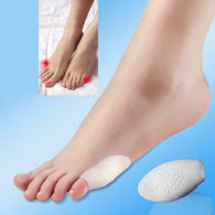 2 Pieces Silicone Pain Relief Little White Toe Separator Bunion Protector Guard