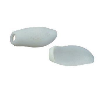 2 Pieces Silicone Pain Relief Little White Toe Separator Bunion Protector Guard