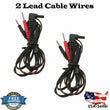 2 Pcs Electrode Lead Cable Wires for 10 TENS 2500 3000 7000 EMS 7500 TWIN STIM