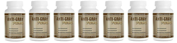 7 Bottles Anti Gray Hair 7050 Restore Natural Hair Color Supplement 60 Capsules