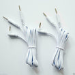 One Pair Reusable Electrode Lead Cables Wires for Digital Massager TENS 2.5mm