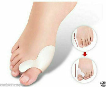 Unisex Foot Care Aid Ease Pain Relief Big White Toe Bunion Spreader Silicone Gel.