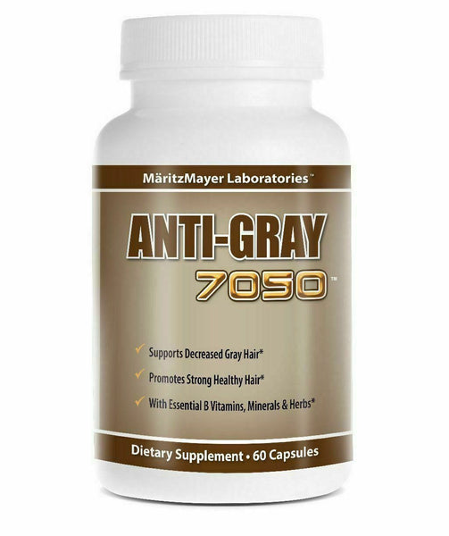 1 Pack Anti Gray 7050 Hair Saw Palmetto Catalase Max Strength Dietary Supplement