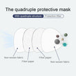10 Pcs KN95 5 Layer Protection Respirator Breathable Non-Woven Face Mask Cover