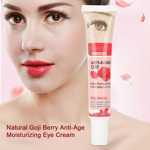 Anti Aging Q10 Goji Berry Extract Medlar Firming Dark Circle Fading Eye Cream