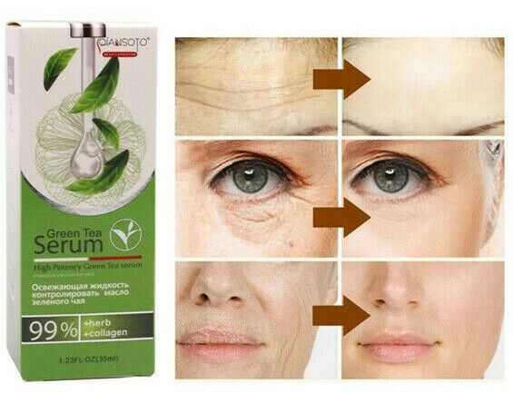Moisturizing Green Tea Extract Lightening Tightness Repair Facial Serum 35ml
